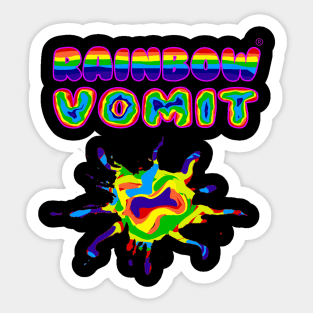 Rainbow Vomit (Design 2) Sticker